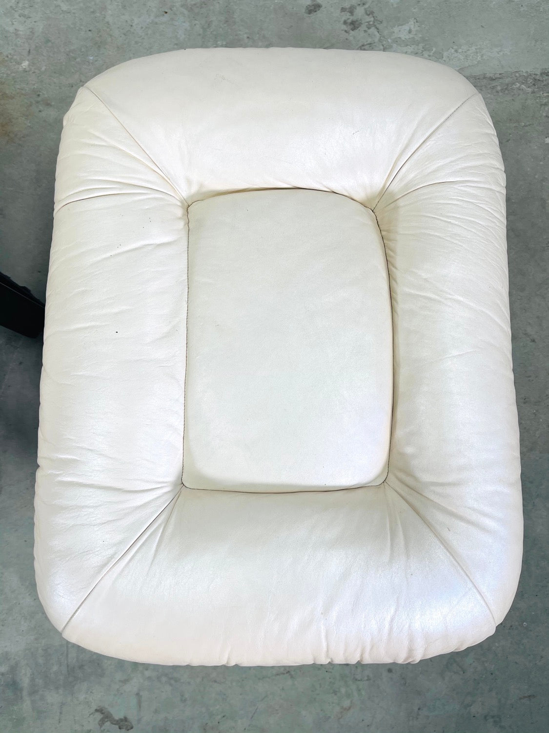 Vintage Leather Recliner & Ottoman  image 6