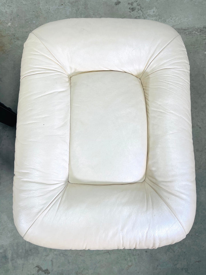 Vintage Leather Recliner & Ottoman  image 6