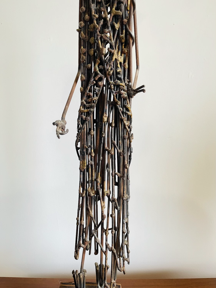 Mid-Century Brutalist Bronze Sculpture by Harold Kerr image 3
