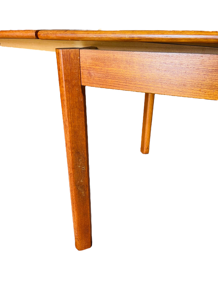 Mid Century Danish Modern Teak Draw Leaf Dining Table image 5