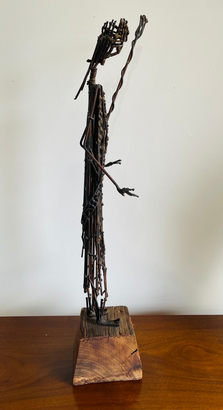 Mid-Century Brutalist Bronze Sculpture by Harold Kerr image 2