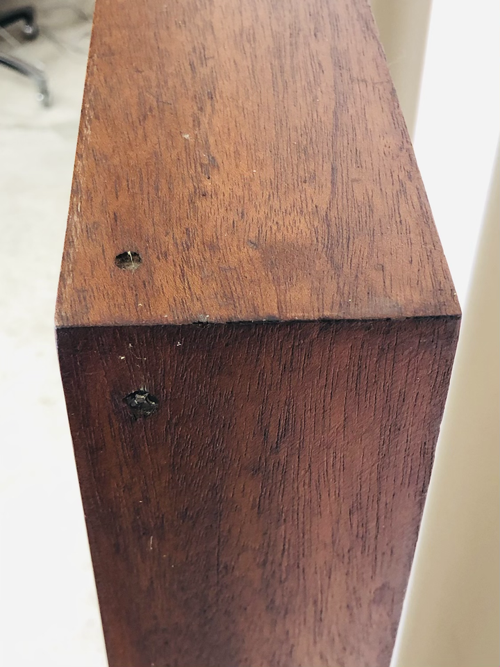 Pair of MCM Floating Shelf Teak Wall-unit / Wall-art image 4