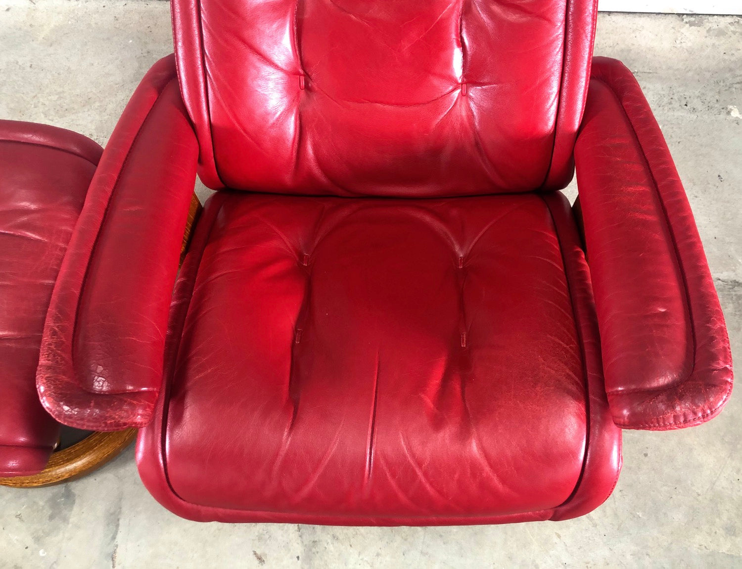 mid century Ekornes Stressless Lounge Chair & Ottoman  image 6