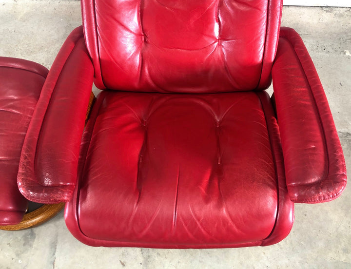 mid century Ekornes Stressless Lounge Chair & Ottoman  image 6