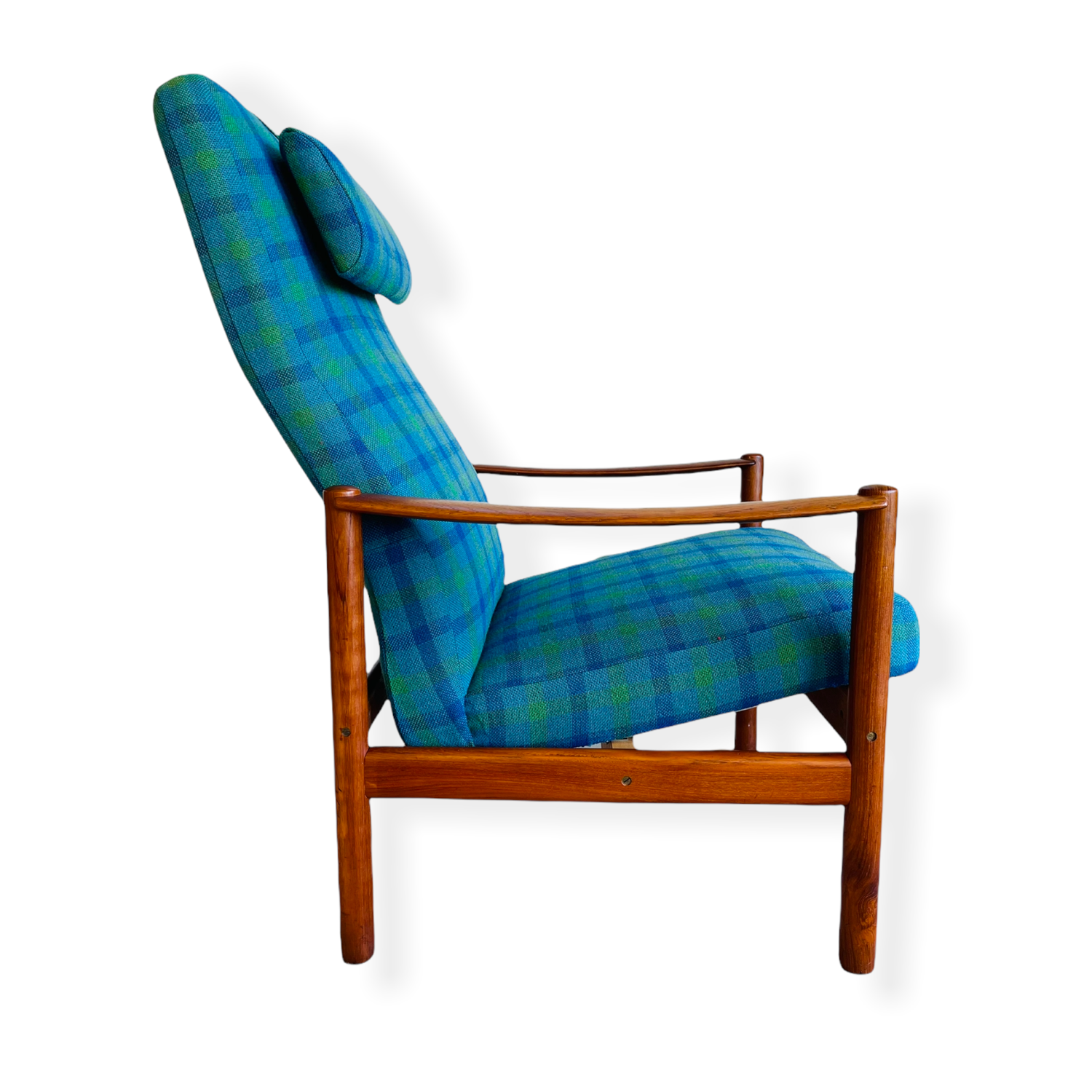 Mid-Century Modern Teak Recliner Chair by WESTNOFA  image 1
