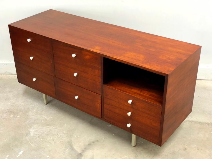 Mid-Century Modern Walnut Dresser/Credenza In Style of Florence Knoll image 11
