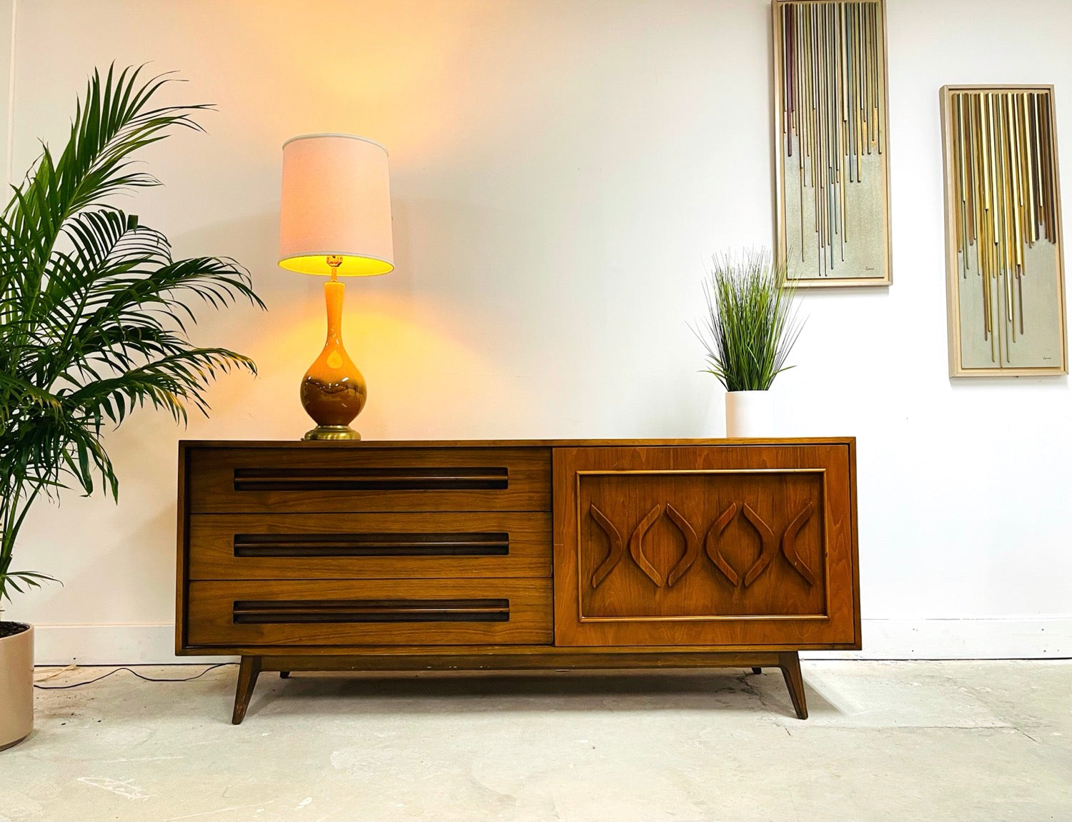 Mid-Century Modern Walnut Dresser / Credenza by Young Furniture image 0