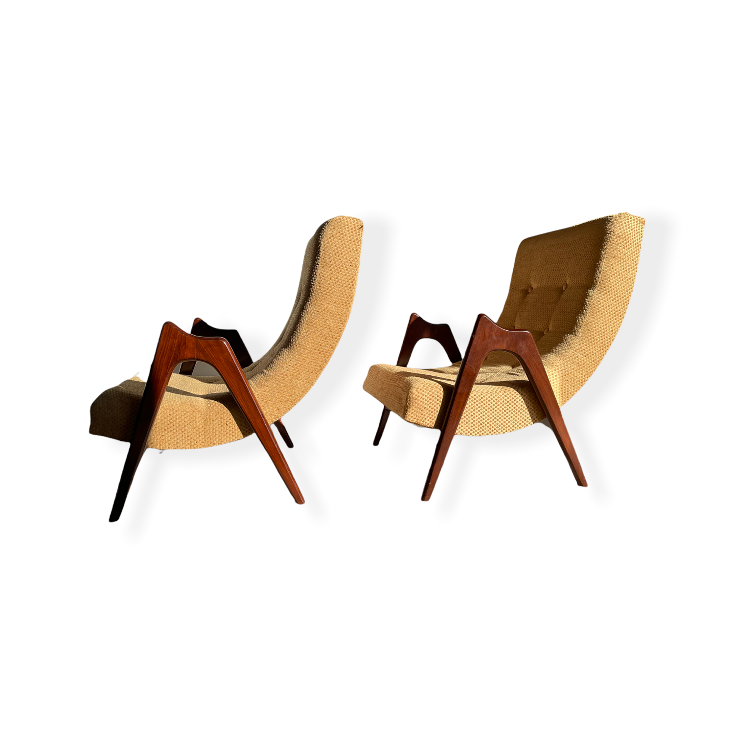 Pair Mid-Century Modern Lounge Chairs by Adrian Pearsall image 3