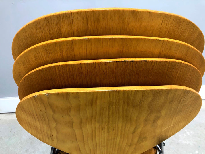 Set 4 Authentic Danish Modern Ant Chairs By Arne Jacobsen For Fritz Hansen image 4