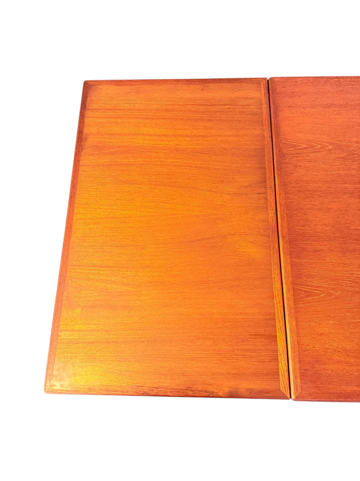 Mid Century Danish Modern Teak Draw Leaf Dining Table image 8