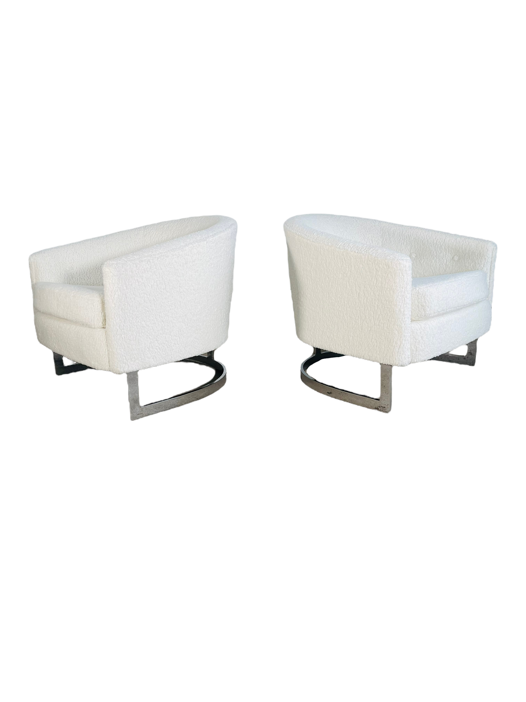 1968 Finn Andersen for Selig Boucle Chairs - Pair image 7