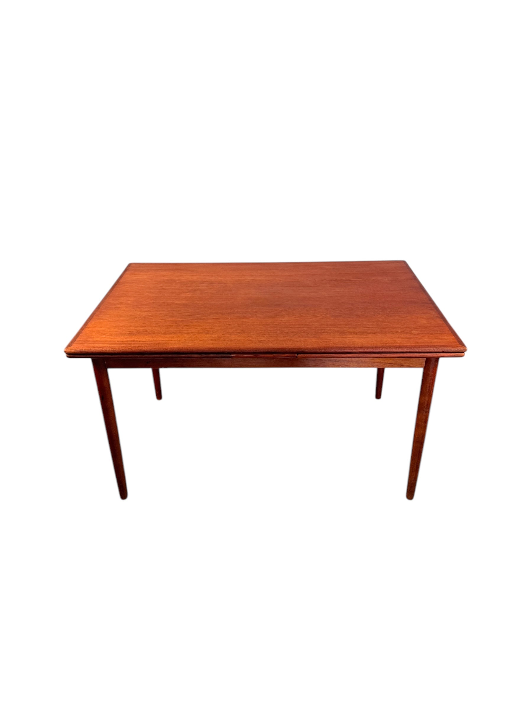 Mid Century Danish Modern Teak Draw Leaf Dining Table image 1