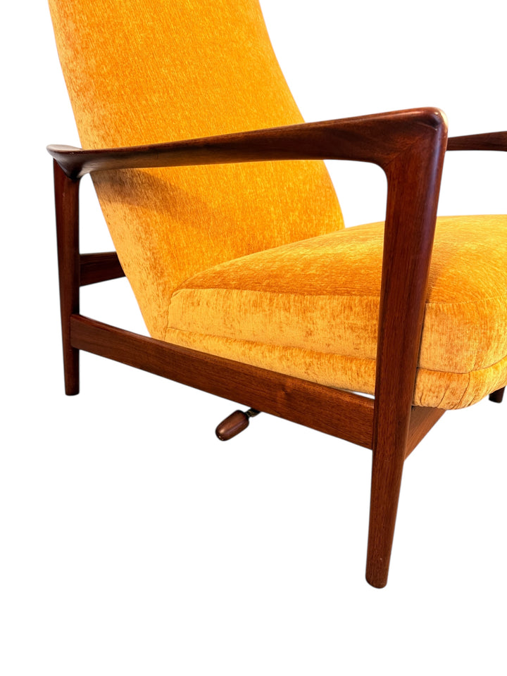 Folke Ohlsson for DUX High-Back Lounge Chair with Ottoman  image 3