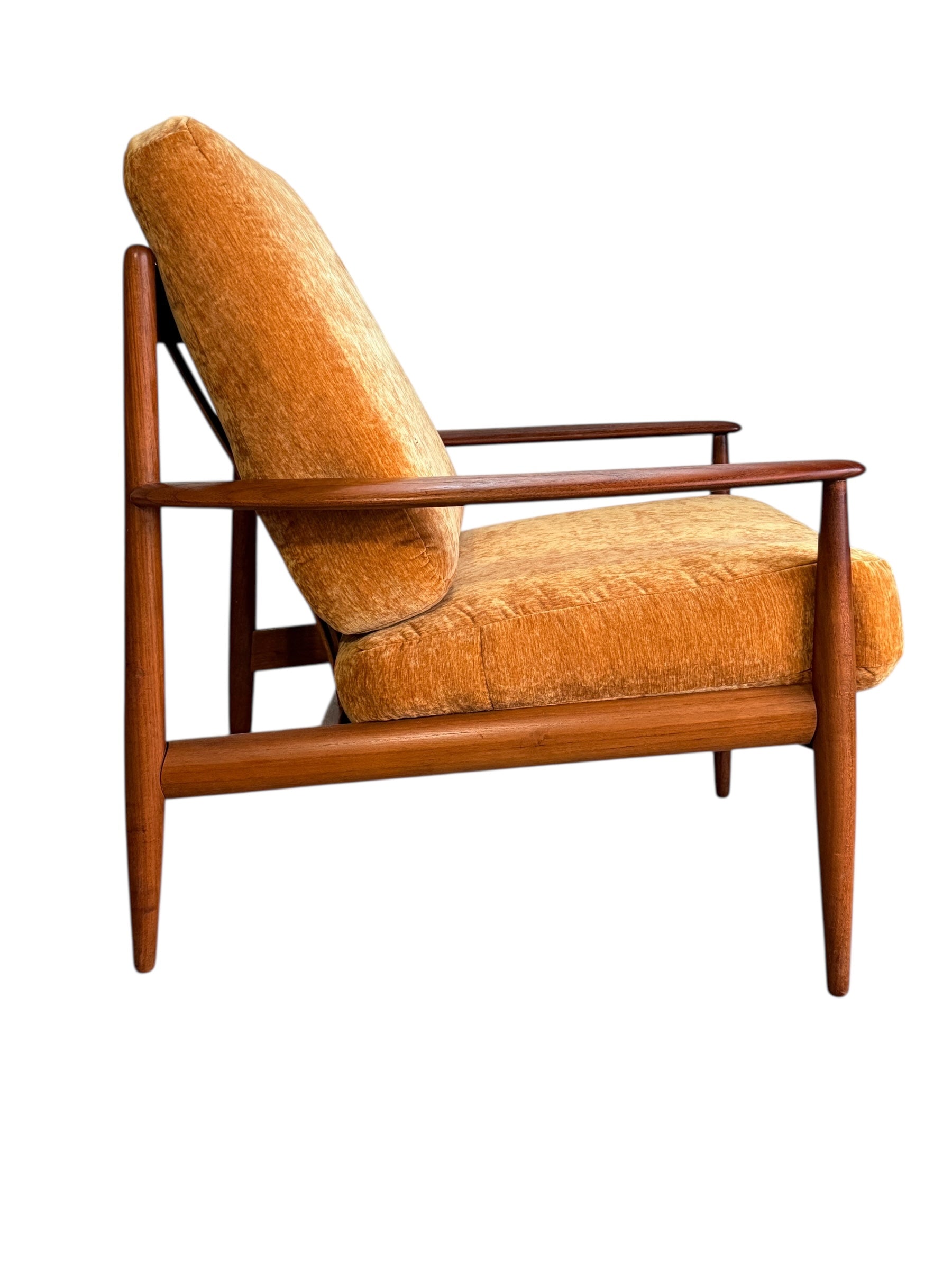 Grete Jalk for France & Son Danish Teak Lounge Chair 1960s image 9