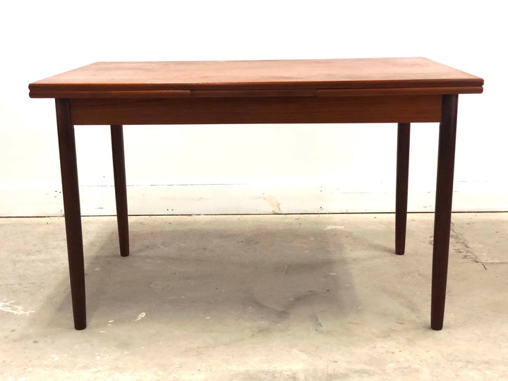 Mid-Century Danish Modern Teak Draw Leaf Dining Table image 8