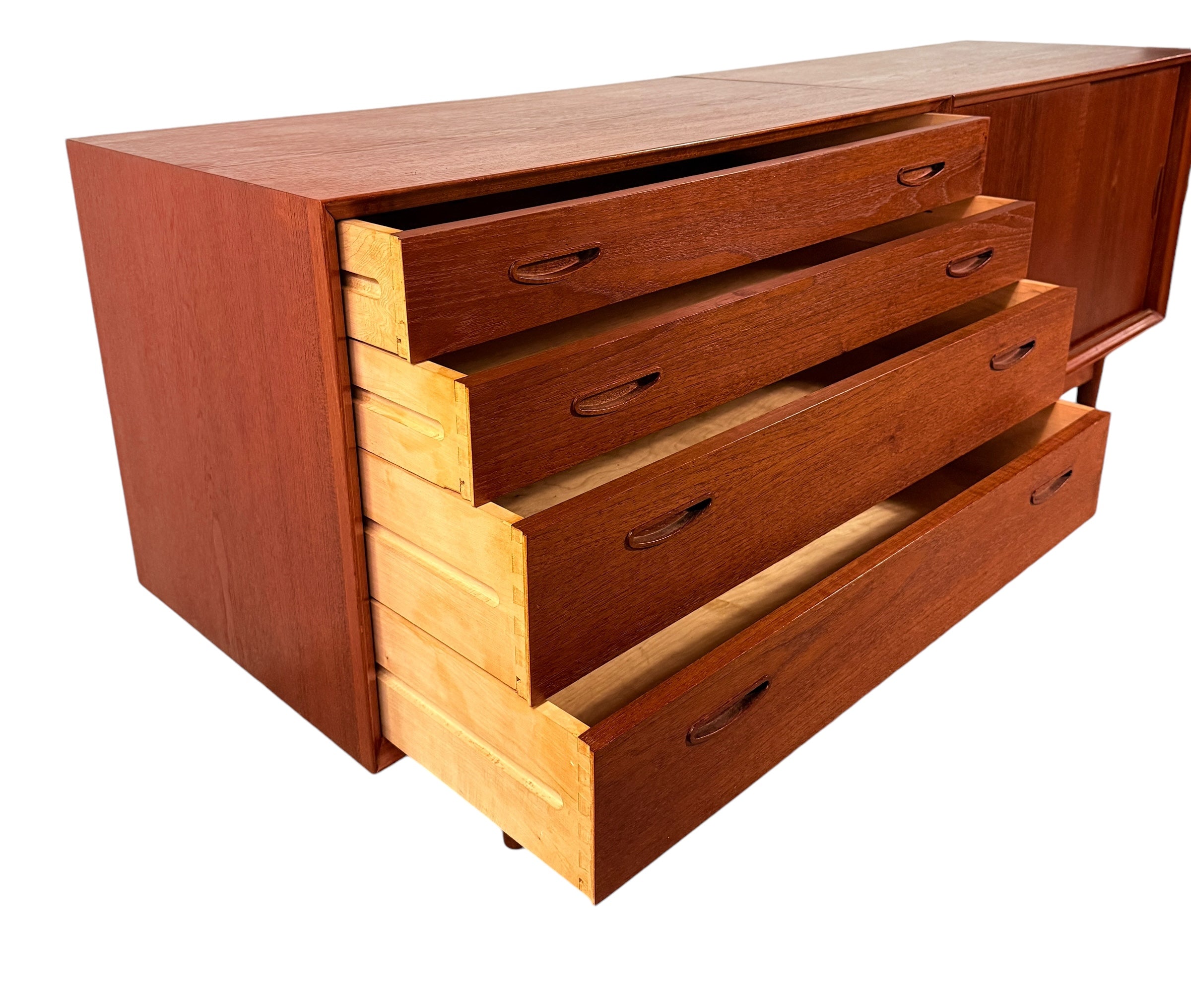 Mid-century Danish Modern Teak Credenza  image 5