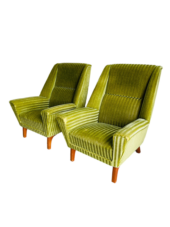 Pair Danish Modern Lounge Chairs  image 2