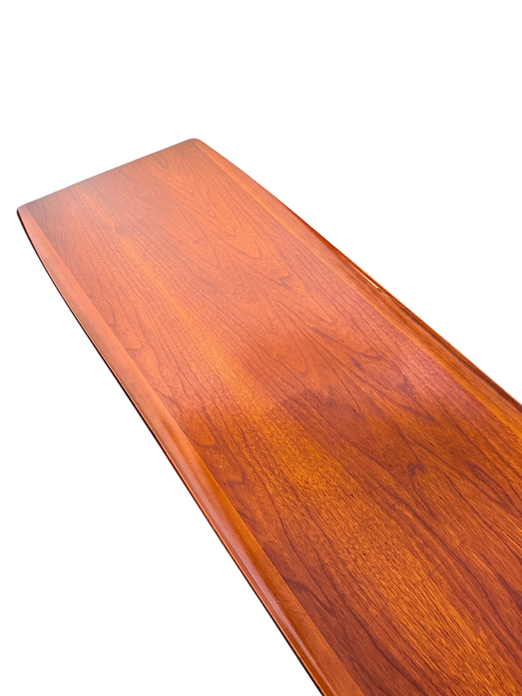 Mid-Century Modern Surfboard Coffee Table by Bassett in Black Walnut image 14
