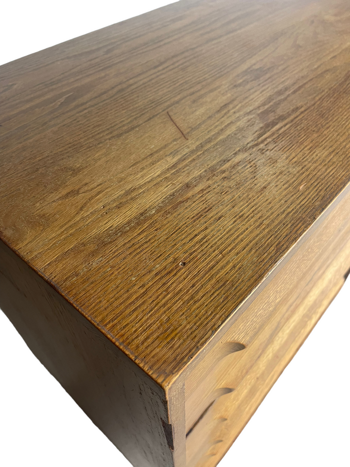American Modern Cerused Oak Eight Drawer Dresser, Circa 1950s image 7