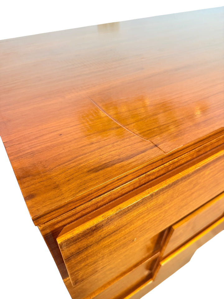 Mid-Century Modern Walnut Dresser – Italian Style image 13