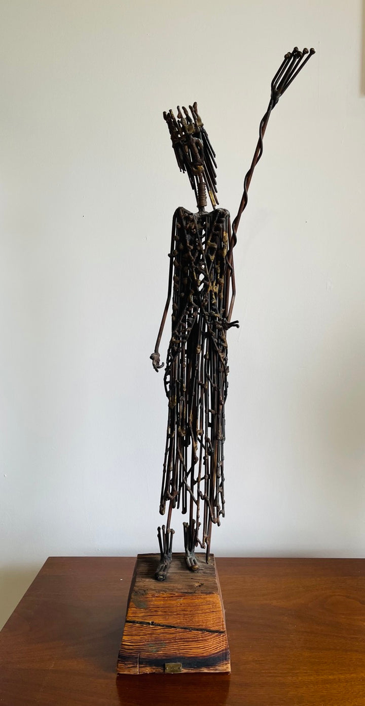 Mid-Century Brutalist Bronze Sculpture by Harold Kerr image 8