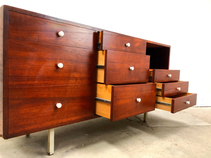 Mid-Century Modern Walnut Dresser/Credenza In Style of Florence Knoll image 4