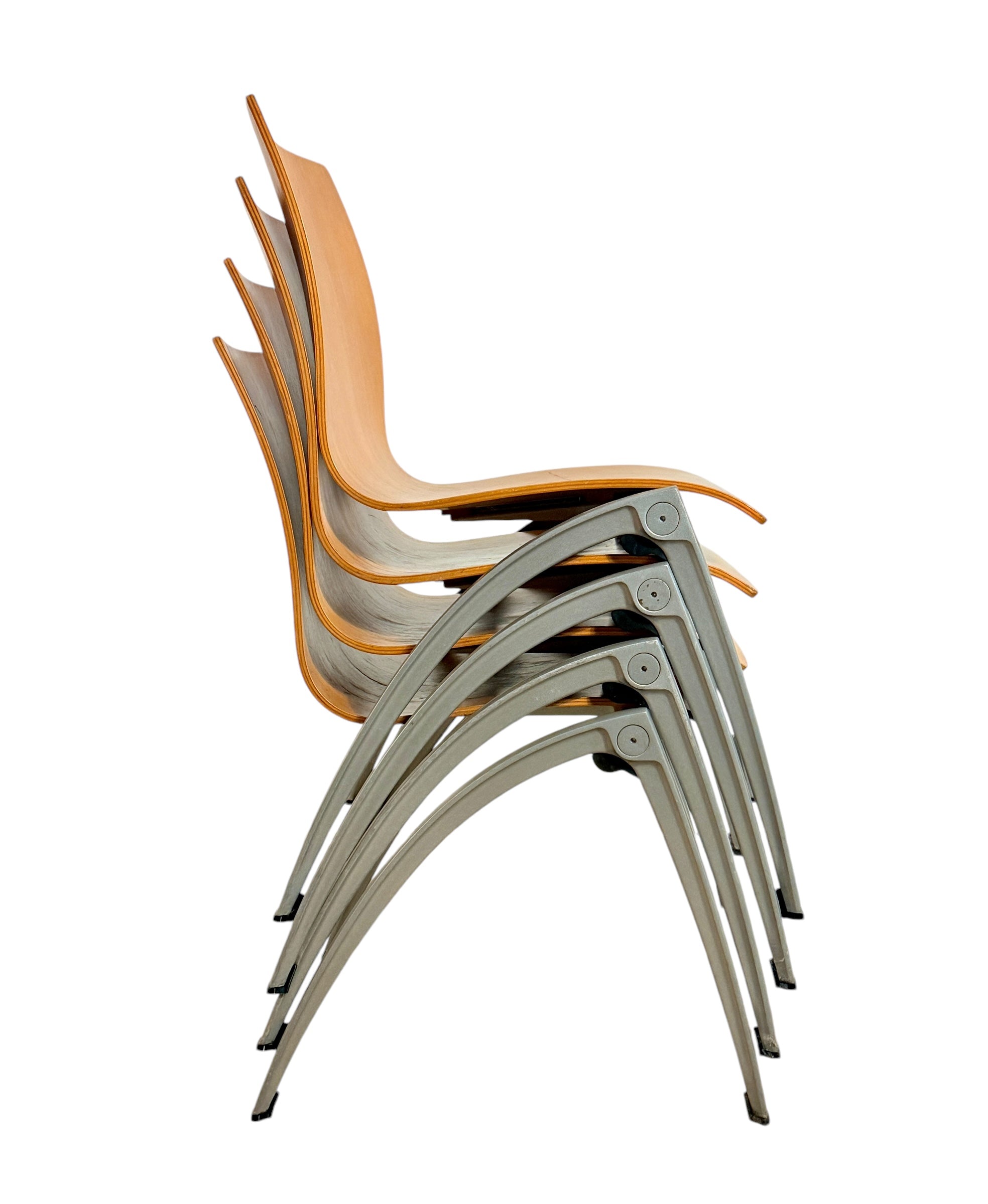 Italian-Style Bent Wood Stacking Chair - 8 Available  image 10
