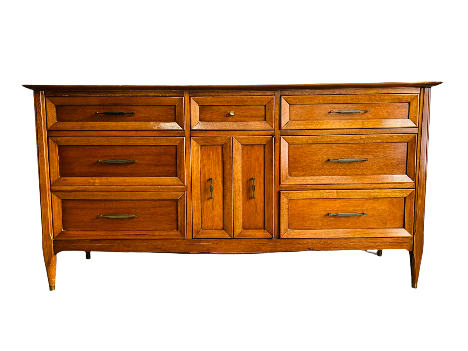 Mid-Century Modern Walnut Lowboy Dresser / Credenza by Permacraft image 1