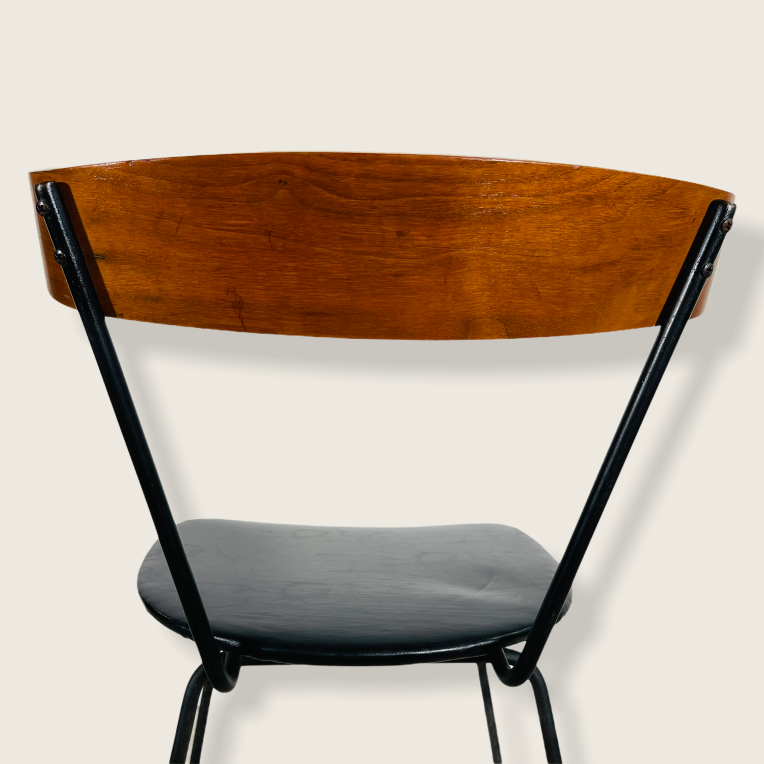 Mid-Century Modern Paul McCobb Style 1535 Iron & Walnut Desk or Dining Chair image 7