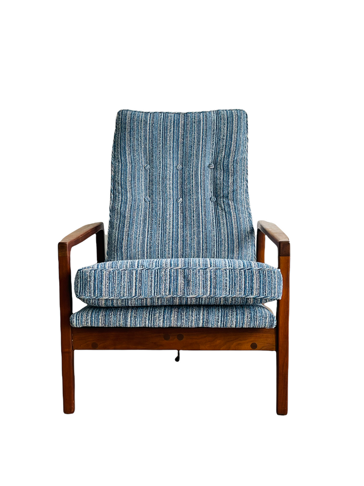 Milo Baughman Reclining Chair & Ottoman by James INC  image 6