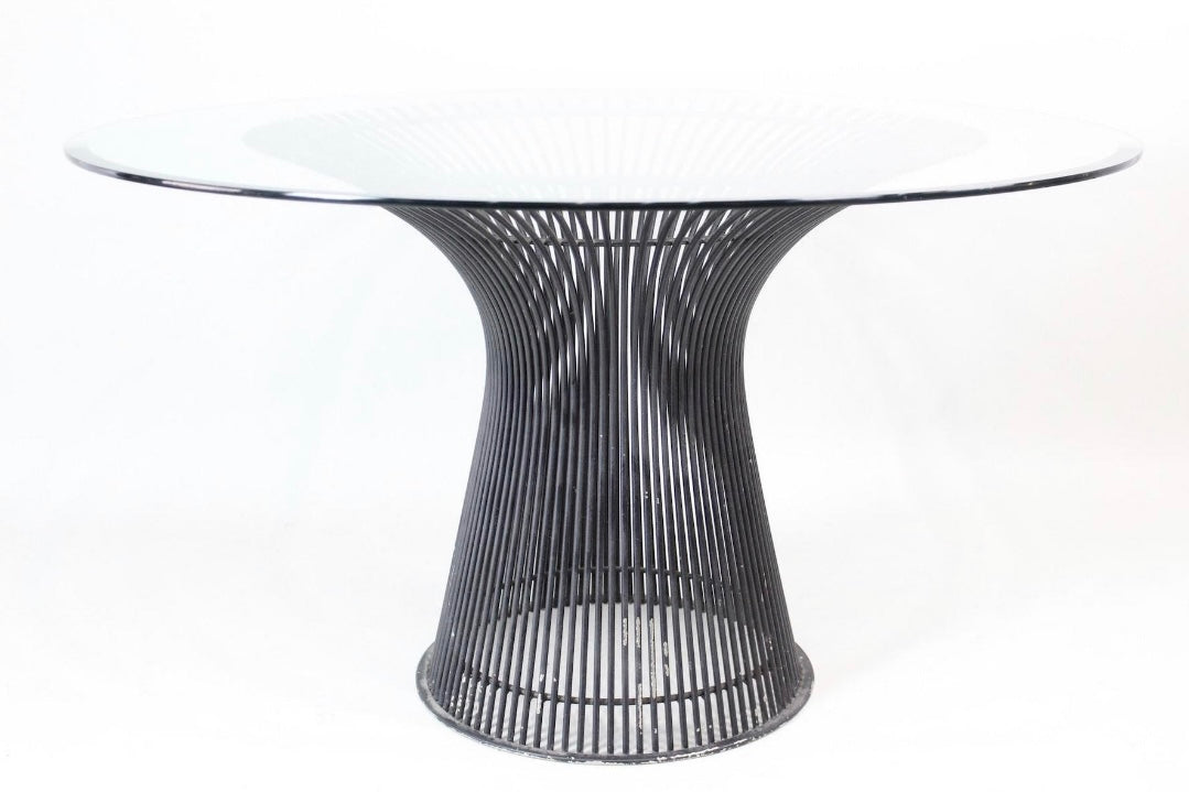 Warren Platner Steel and Glass Dining Table for Knoll image 1