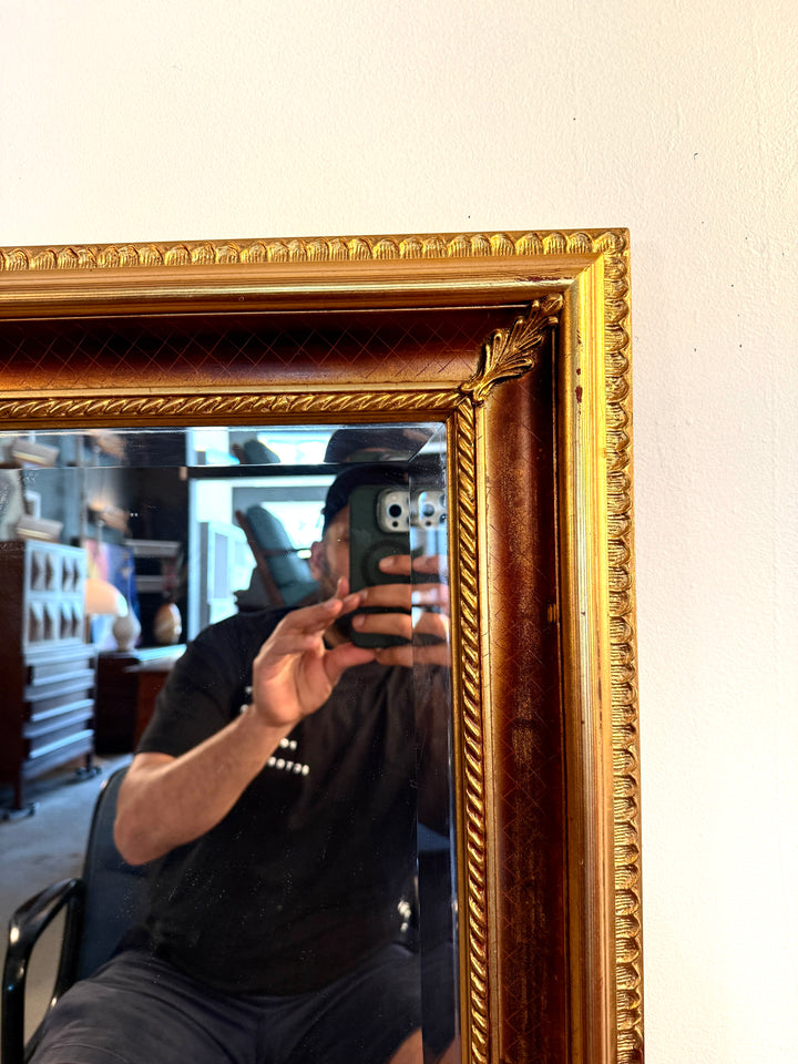 Vintage Large Mirror With Gold Frame by Carolina Mirror Company image 3