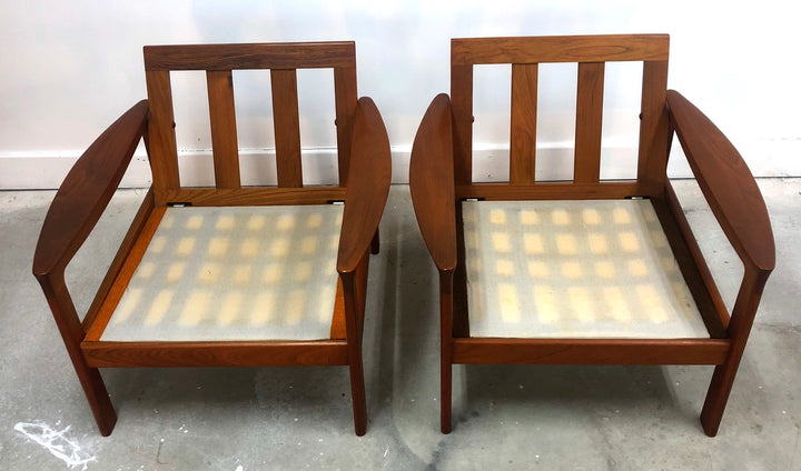 Set 2 Mid-Century Danish Modern Teak Komfort Lounge Chairs image 6