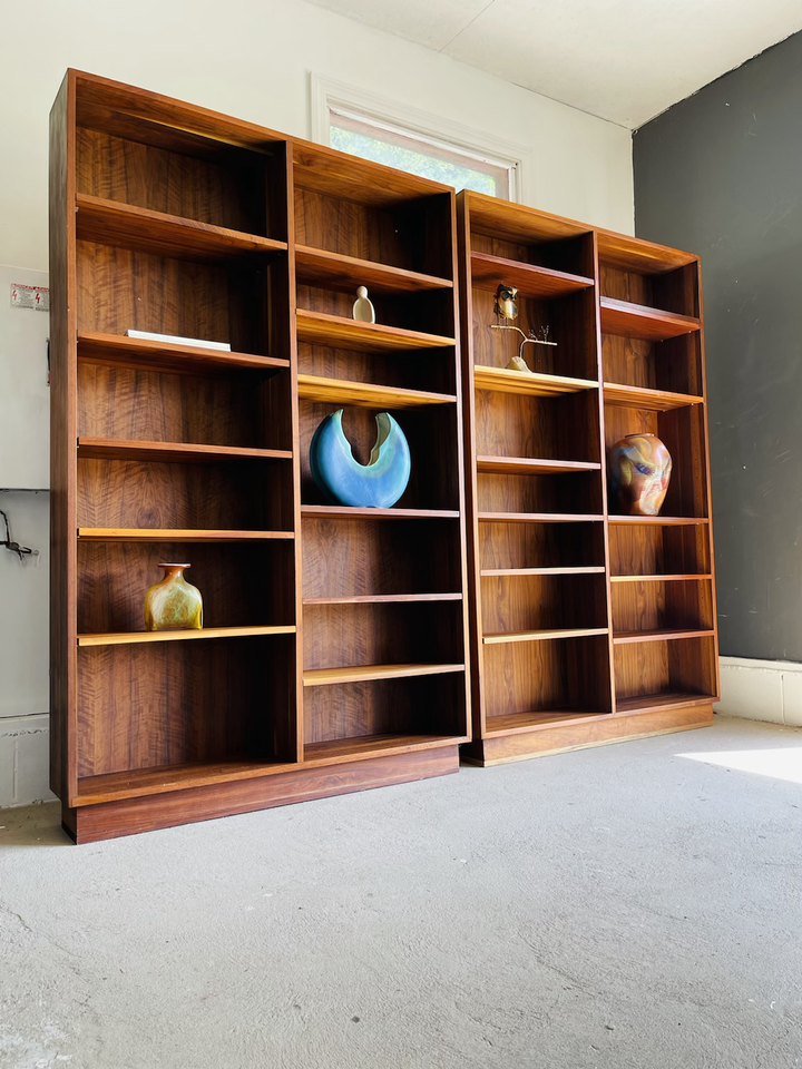 Pair Mid-Century Modern Walnut Bookshelf’s  image 5