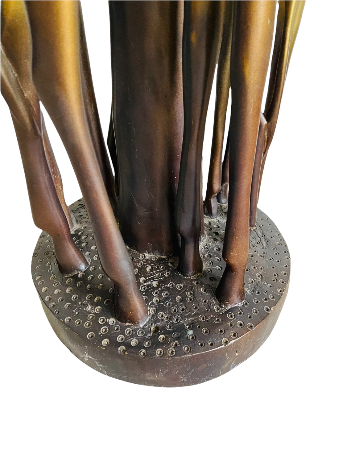 Vintage Hand Sculpture of Three Giraffe  image 8