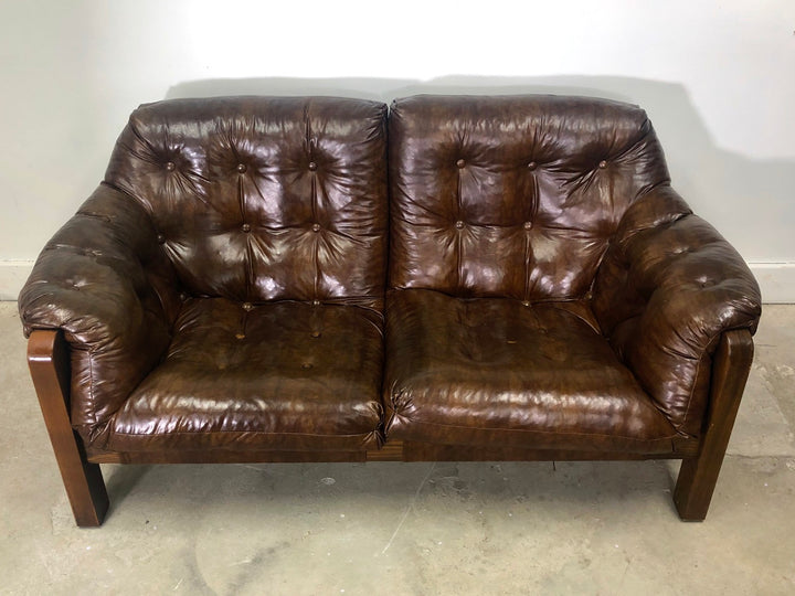 Mid-Century Modern Tufted Loveseat image 10