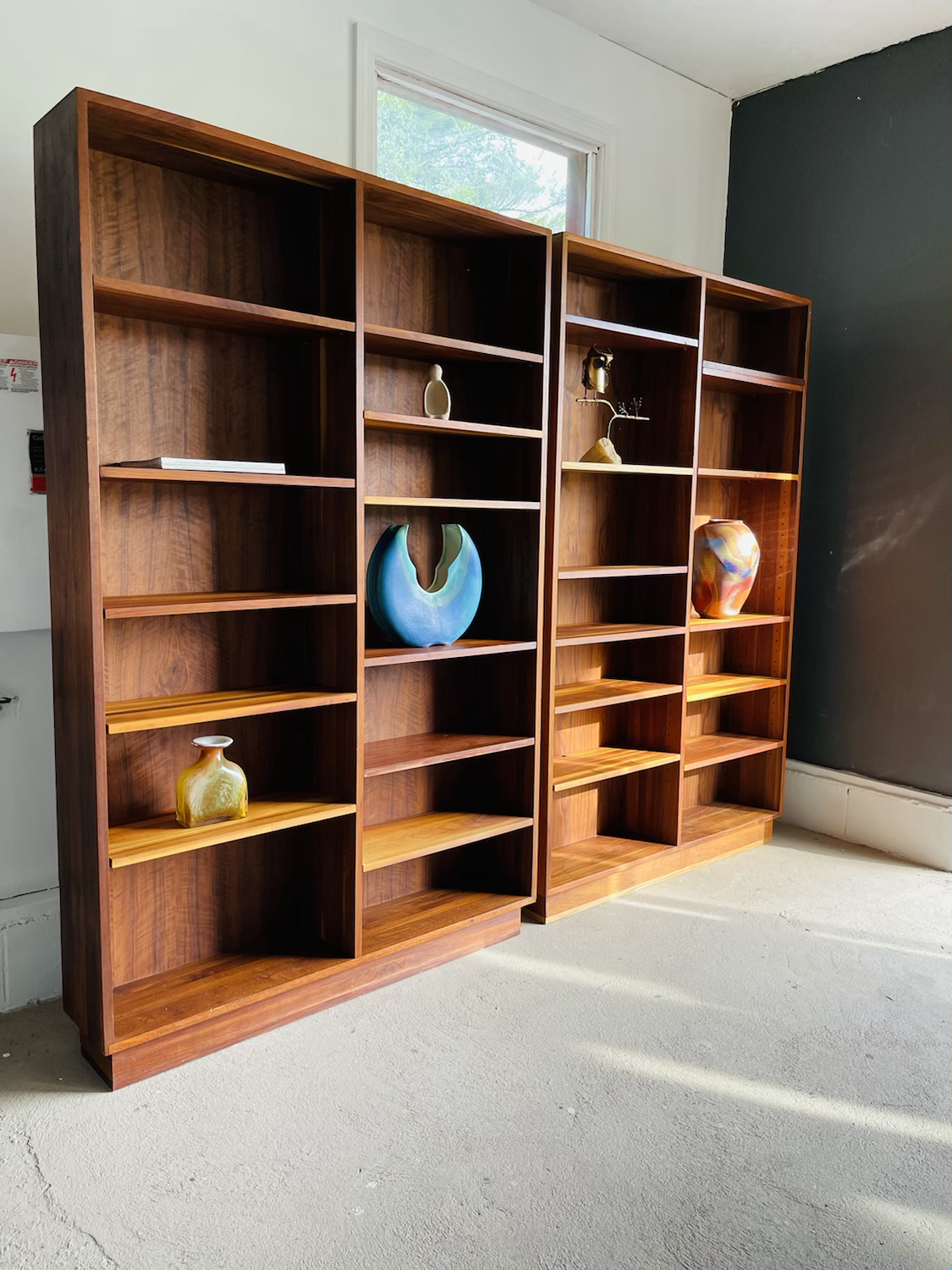 Pair Mid-Century Modern Walnut Bookshelf’s  image 8