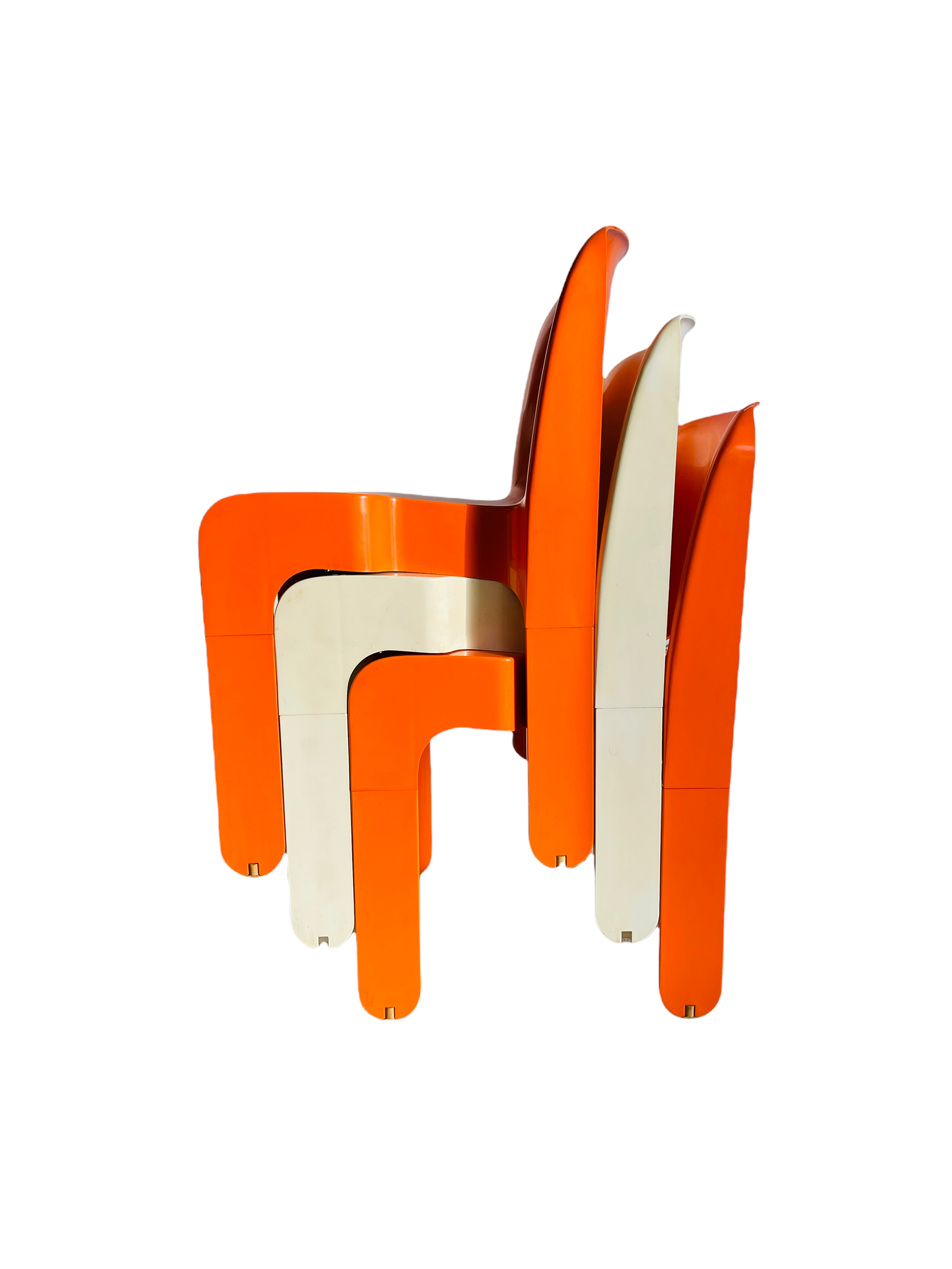 Set 3 Iconic "Universal Chair" by Joe Colombo for Kartell 1967 image 5
