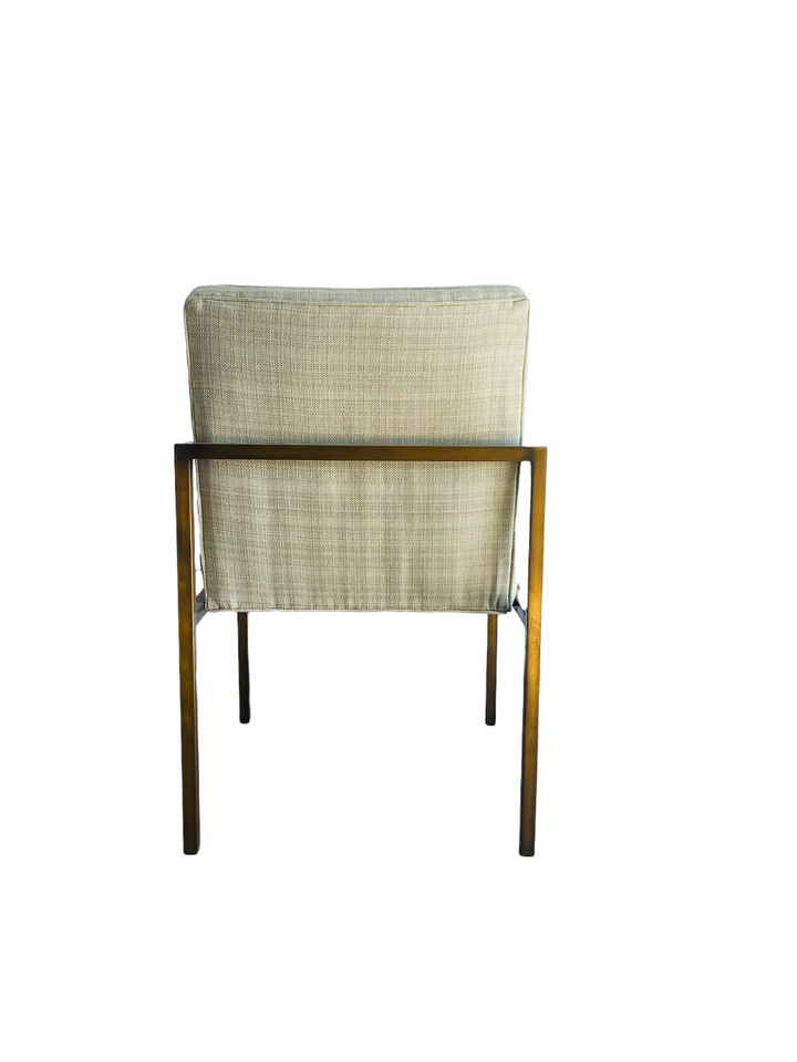 Mid Century Modern Brass Frame Armchair image 4