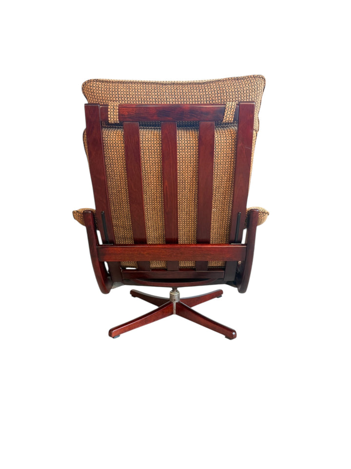 1970s Reclining Rosewood Lounge Chairs by Soda Galvano for Lied Møbler, Sweden image 10