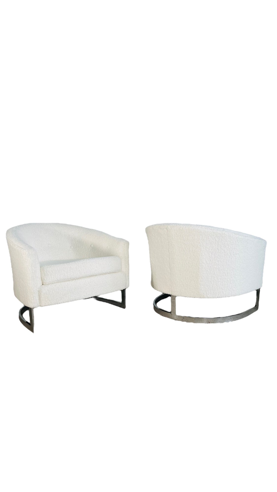 1968 Finn Andersen for Selig Boucle Chairs - Pair image 0