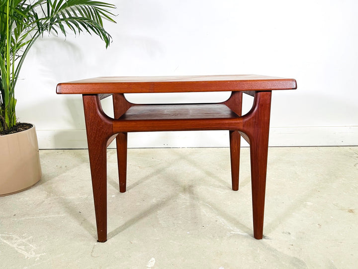 Mid-Century Danish Modern Teak Side Table by NIELS BACH 1960s image 1