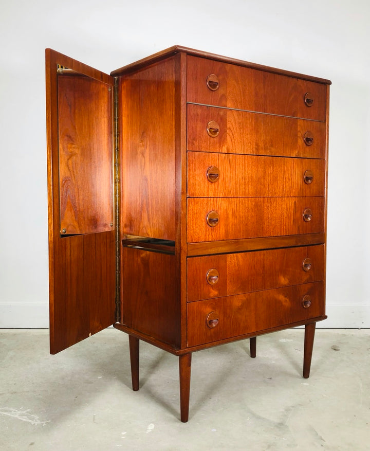 Mid-century Danish Modern Teak Vanity Dresser image 3