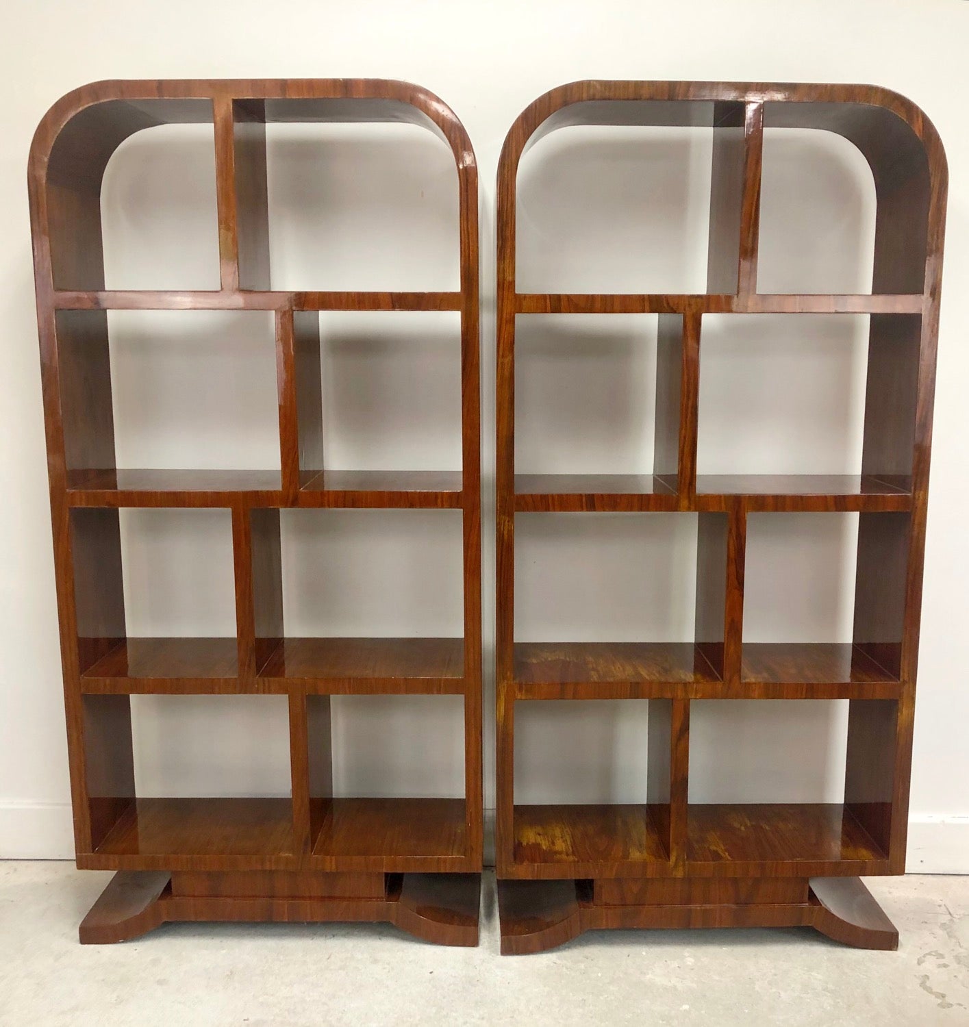 Pair of Mid-Century Modern/ Art Deco Style Book Shelves image 11