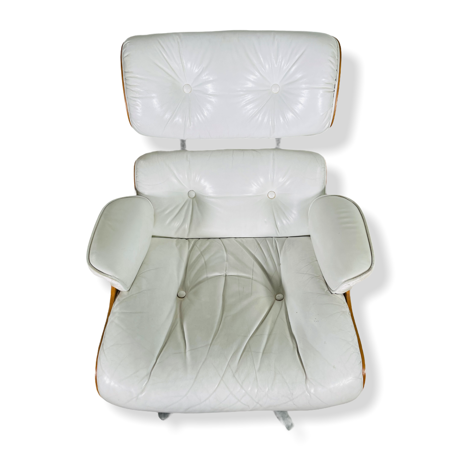 Mid-Century Modern Rosewood Eames Style Chair & Ottoman  image 4