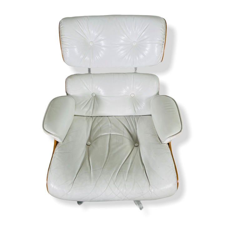 Mid-Century Modern Rosewood Eames Style Chair & Ottoman  image 4