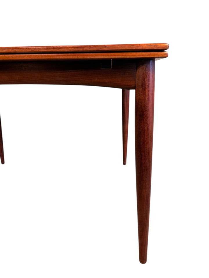 Mid Century Danish Modern Teak Draw Leaf Dining Table  image 5