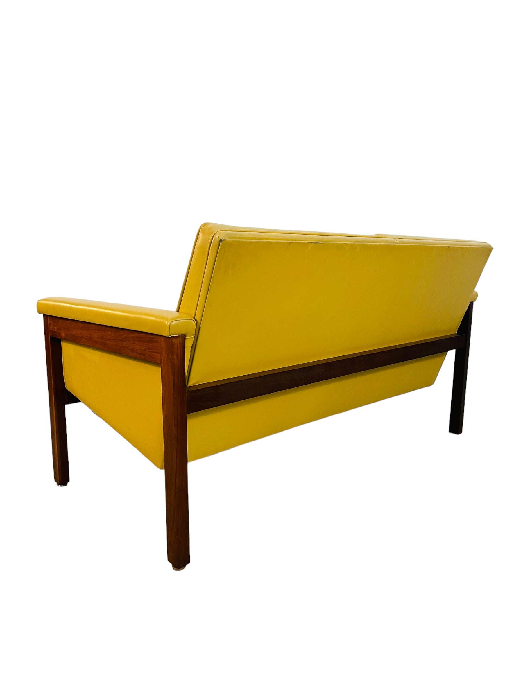 Mid Century Modern Walnut Loveseat by Thonet image 7