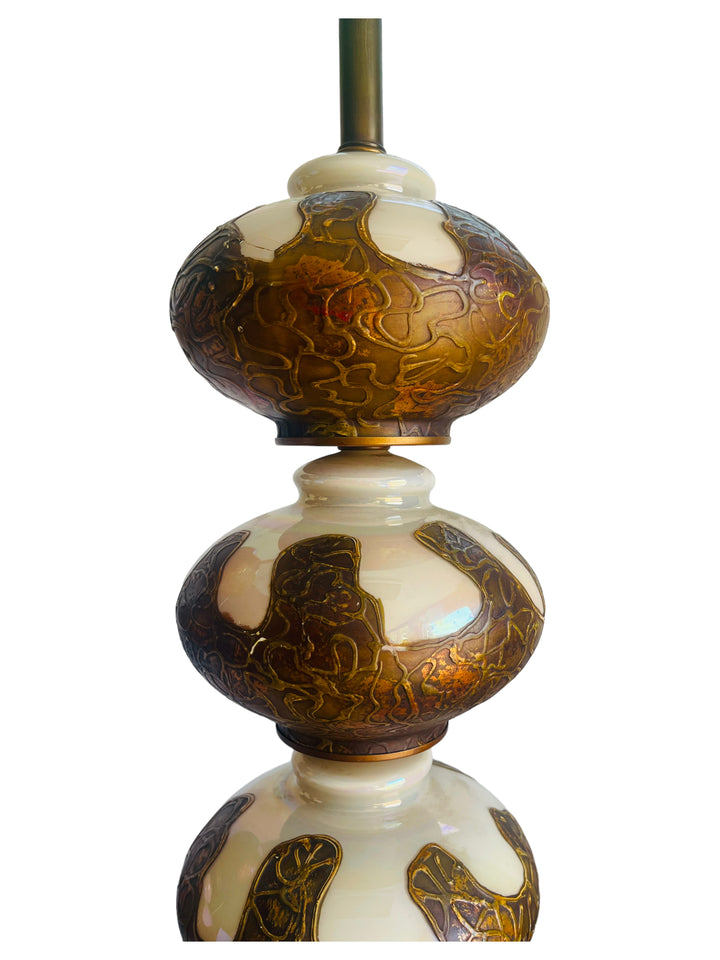 Pair Mid Century Modern Tall Funky Lamps image 4