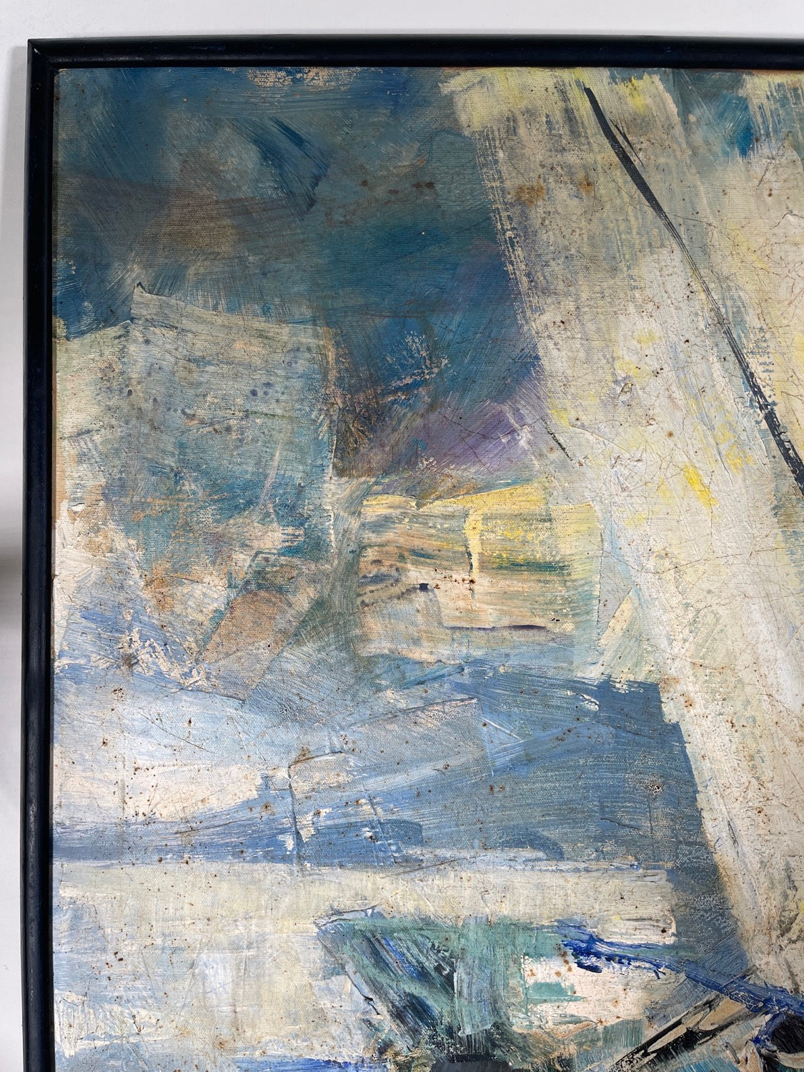 Mid-Century Modern Abstract Painting Signed  image 4